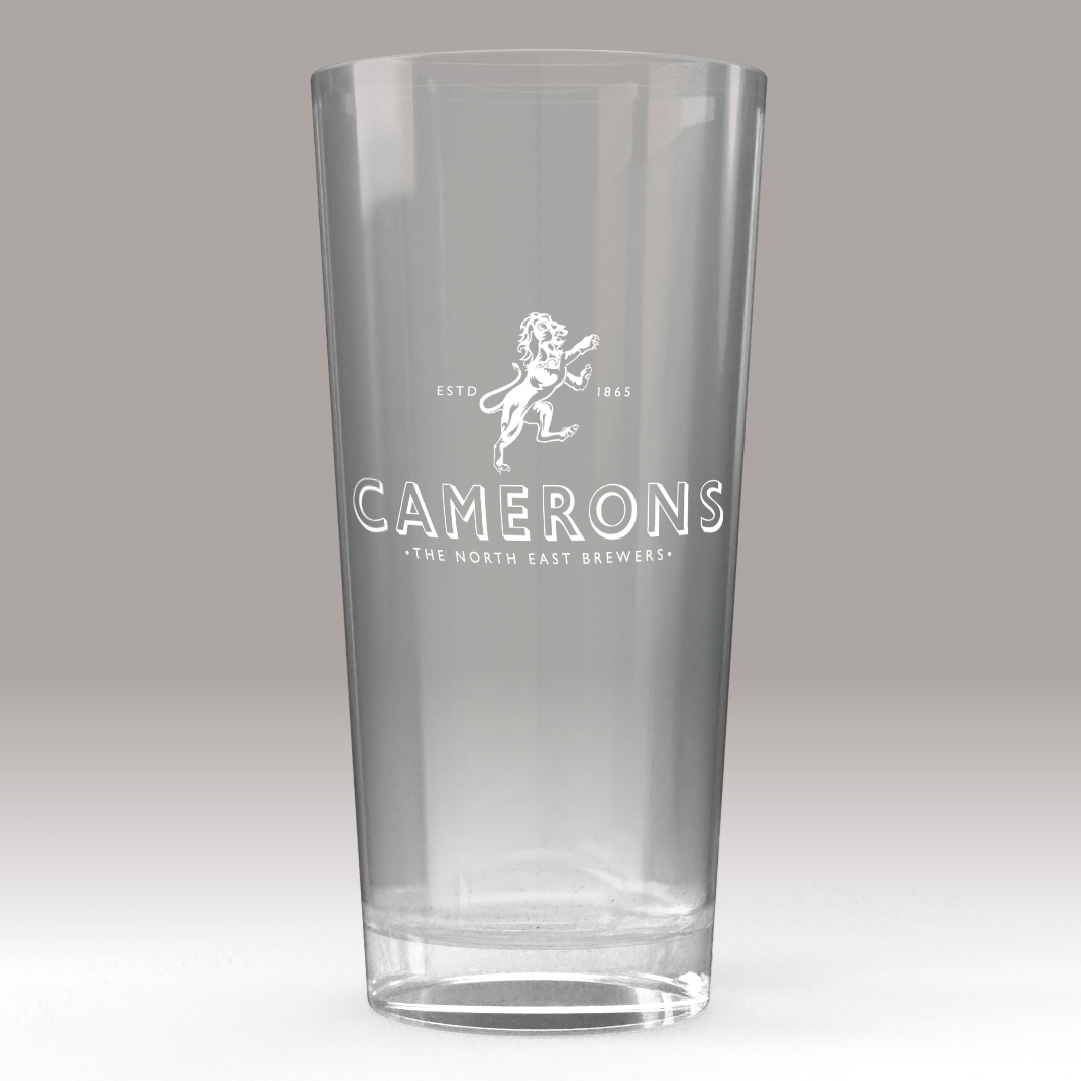 NEW Camerons Lager Glass