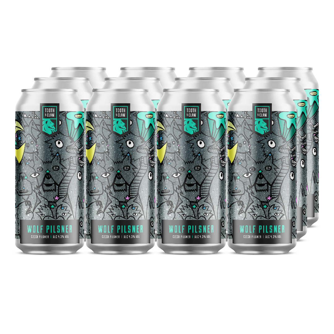 Tooth & Claw Wolf Pilsner Pack 12x440ml