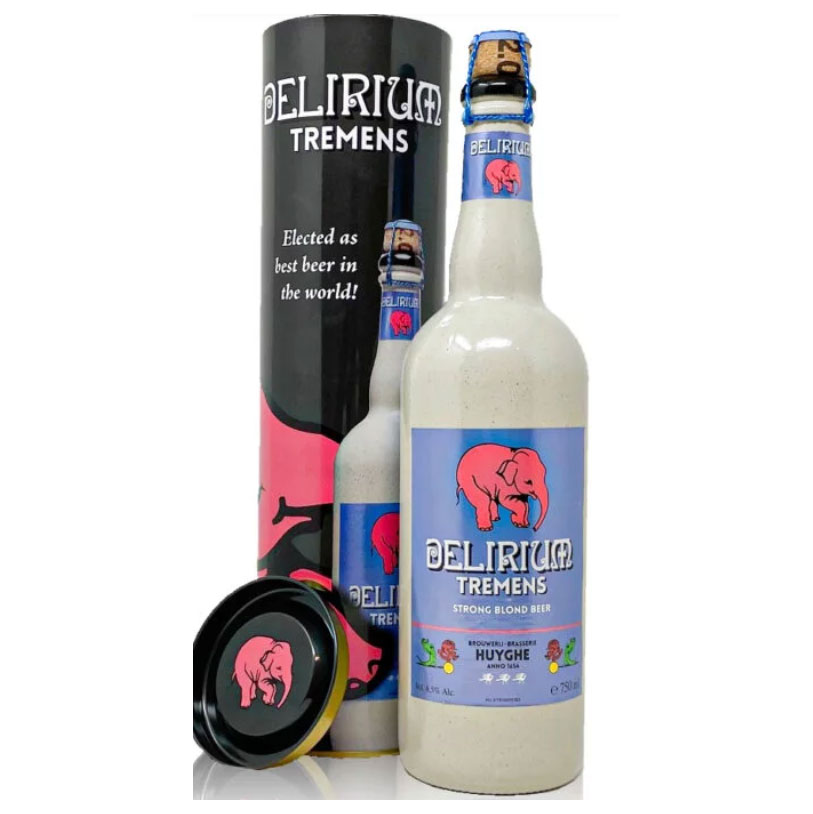 Delirium Tremens Belgian Blonde Strong Ale Bottle Gift Tin (75cl) – 8.5% ABV