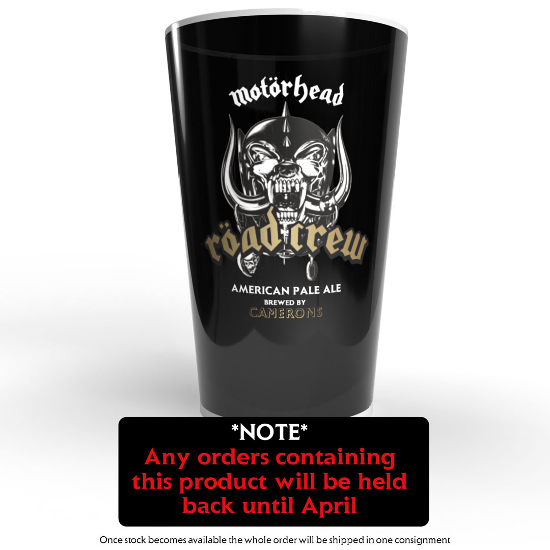 Motörhead Road Crew Plastic Pint Cup PRE-ORDER FOR APRIL DELIVERY