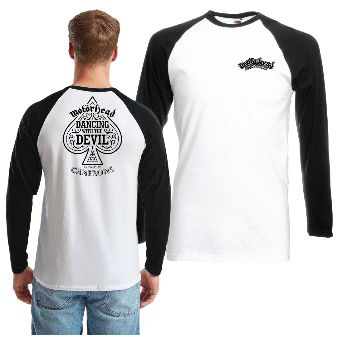 Motörhead Dancing With The Devil Long Sleeve Baseball T