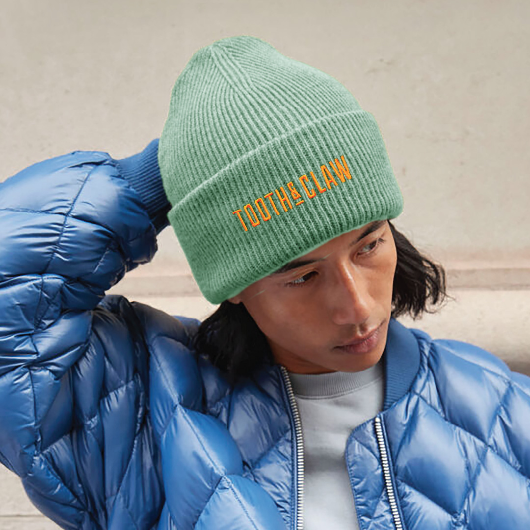 Tooth & Claw Brewing Embroidered Logo Beanie - Image 2