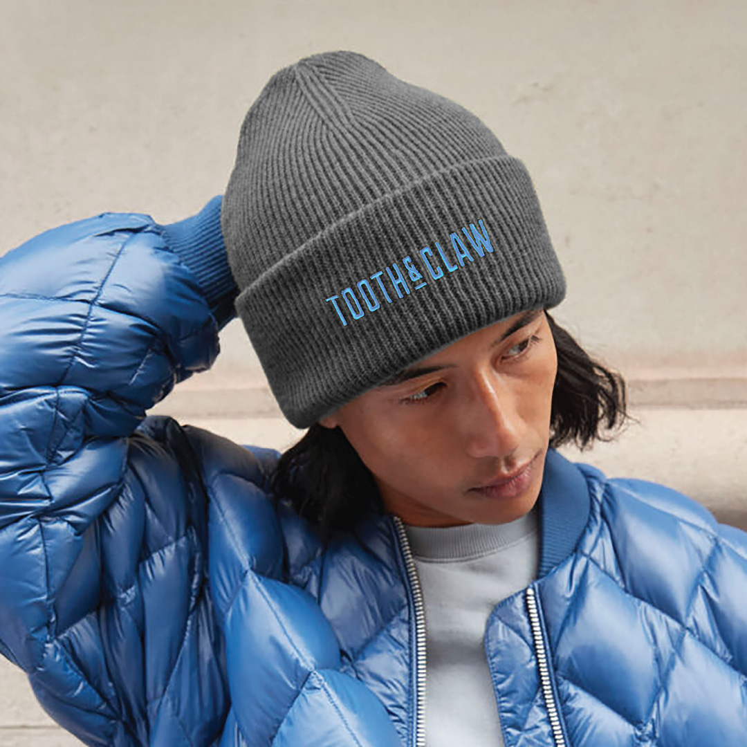 Tooth & Claw Brewing Embroidered Logo Beanie - Image 3