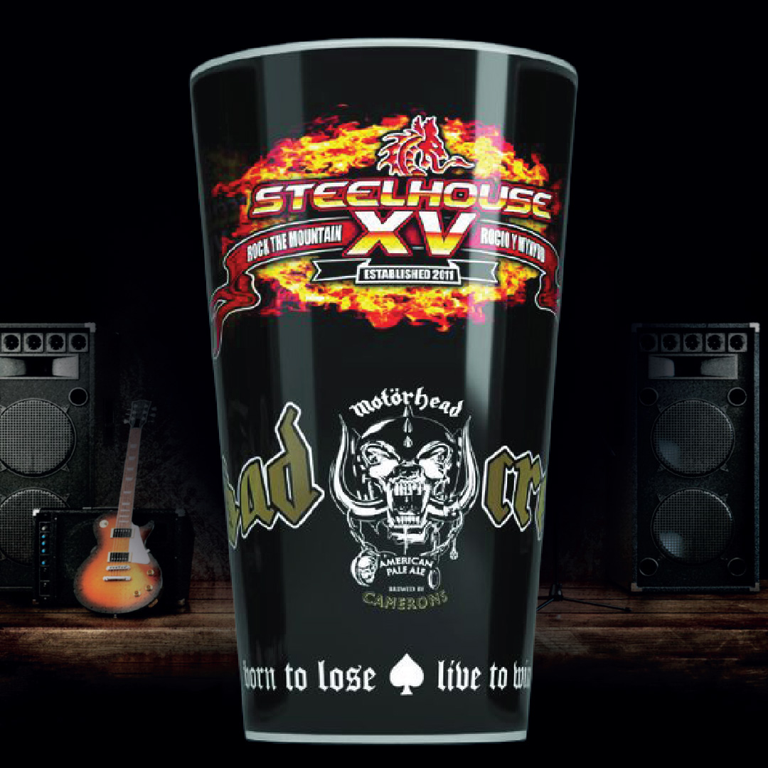 Motörhead Road Crew Steelhouse Festival Pint Cup