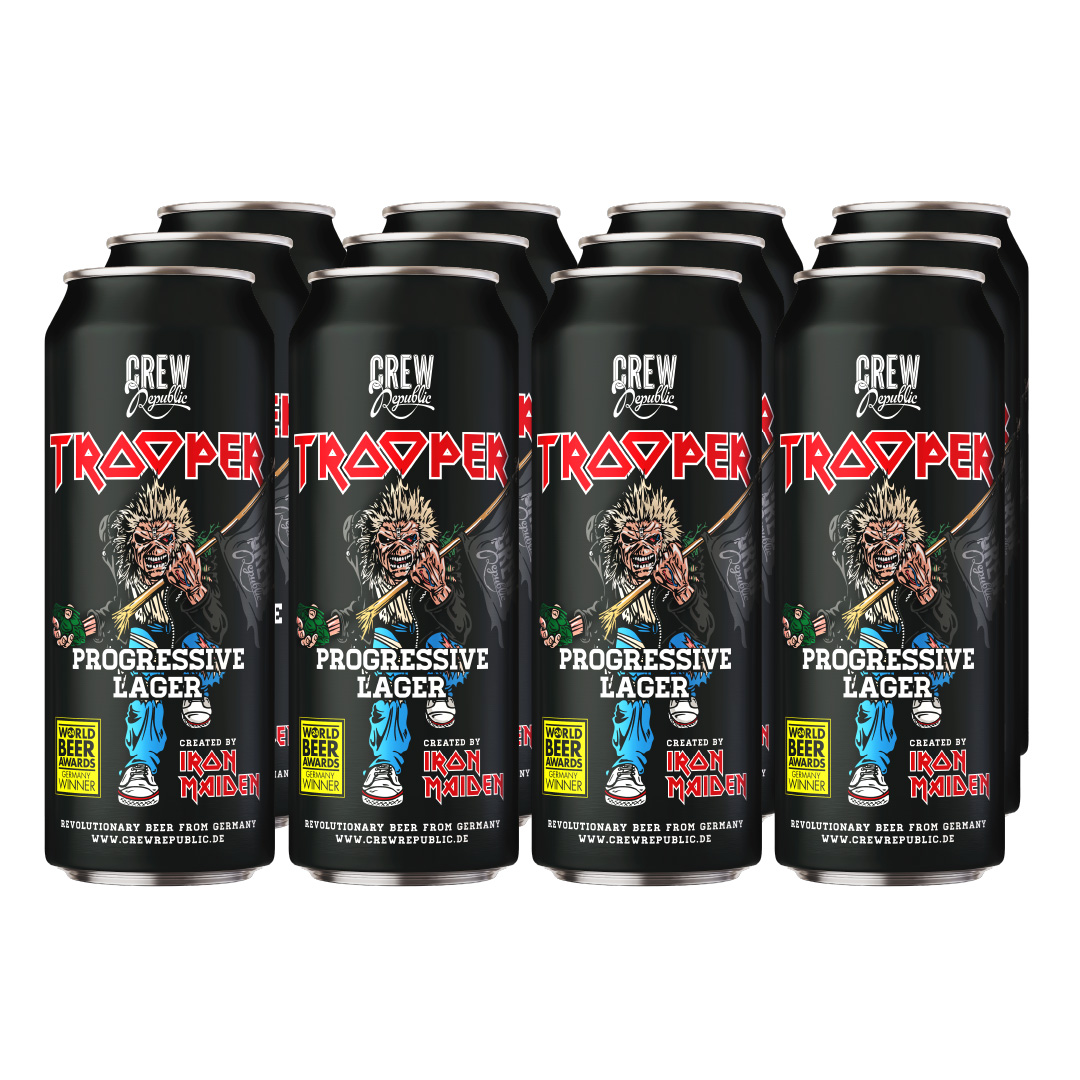 Trooper Progressive Lager 12x500ml Can Case